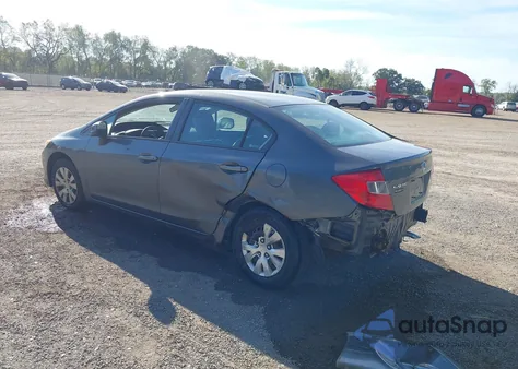 2012 Honda Civic Lx из США, поврежденный, VIN 2HGFB2F55CH581659